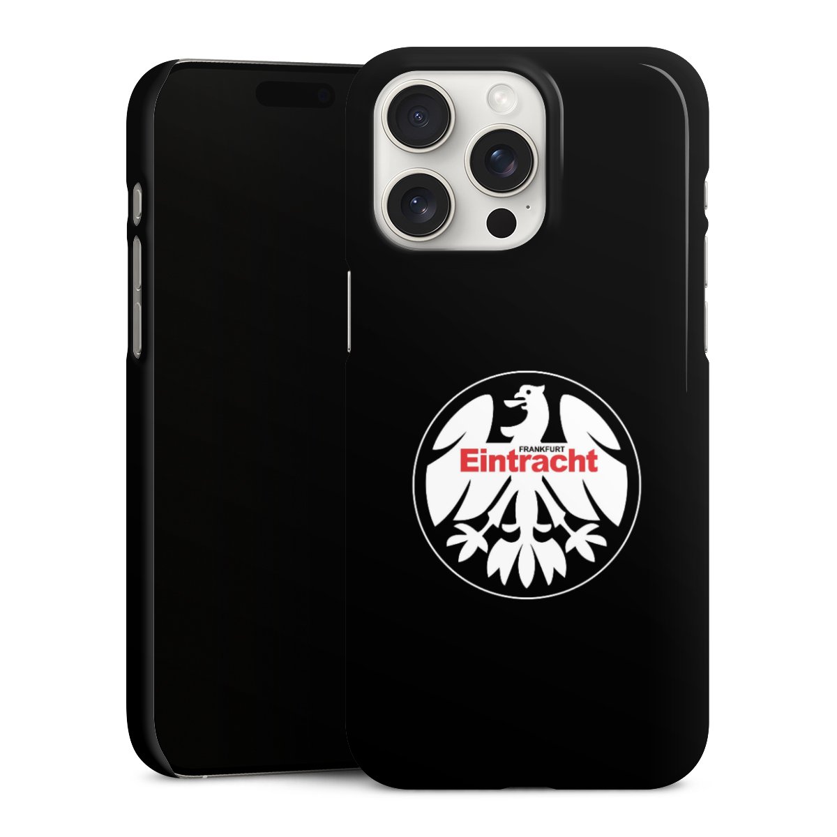 iPhone 15 Pro Max Handy Premium Case Smartphone Handyhülle Schutzhülle glänzend Official Licensed Product Eintracht Frankfurt Sge Premium Case