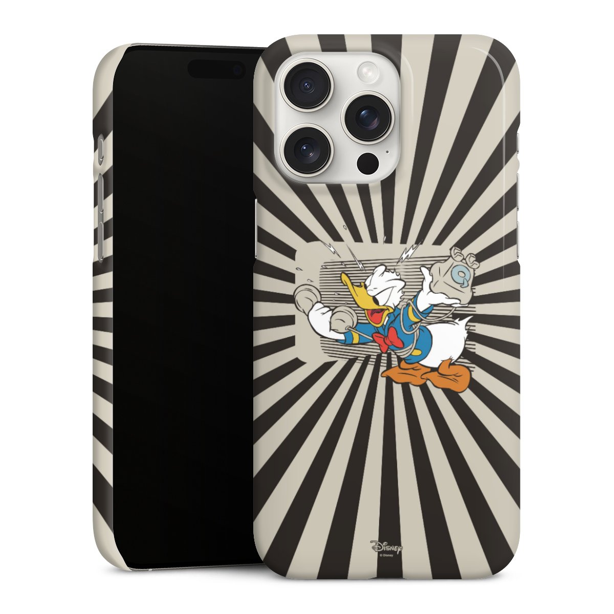 iPhone 15 Pro Max Handy Premium Case Smartphone Handyhülle Schutzhülle glänzend Donald Duck Disney Official Licensed Product Premium Case