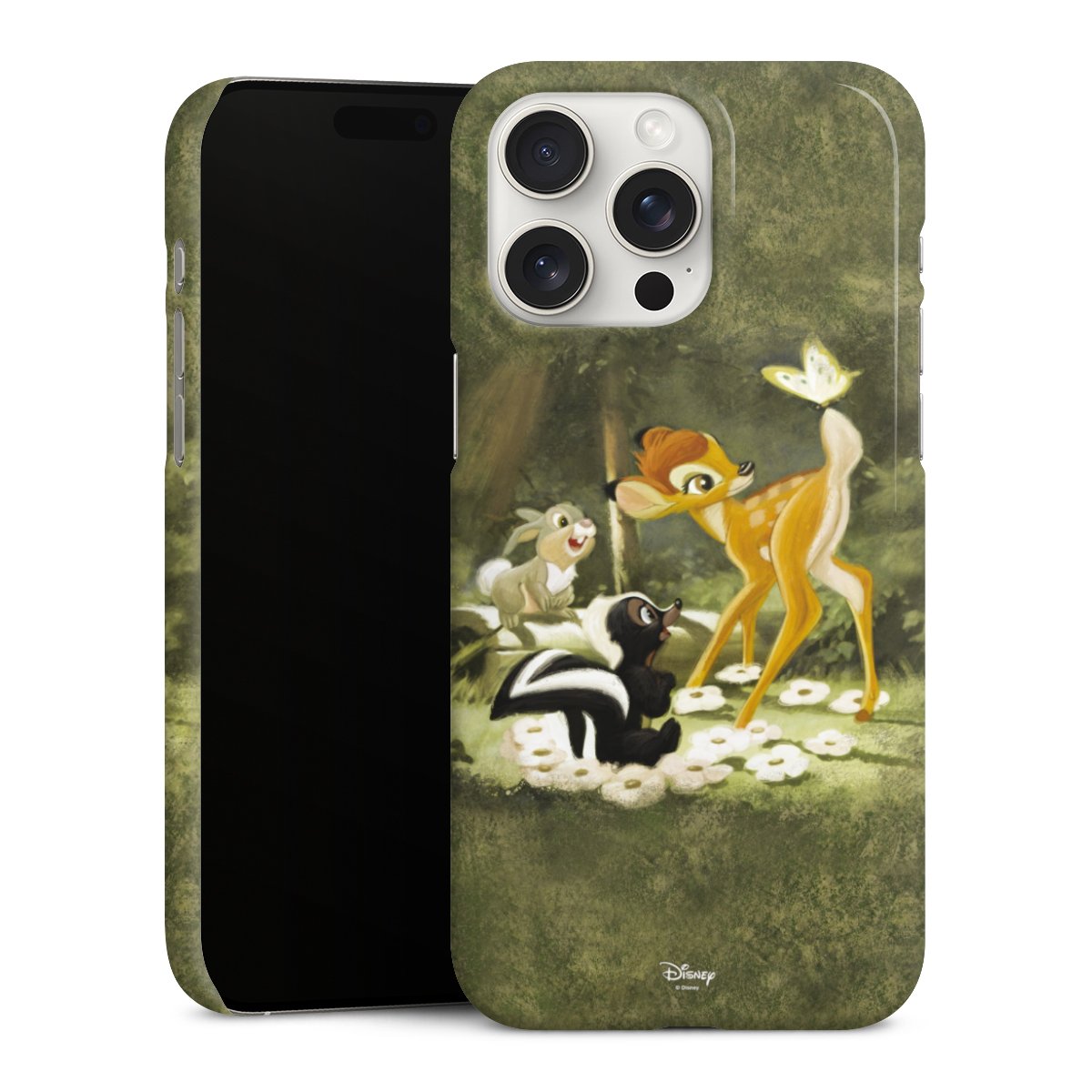 iPhone 15 Pro Max Handy Premium Case Smartphone Handyhülle Schutzhülle glänzend Disney Official Licensed Product Bambi Premium Case