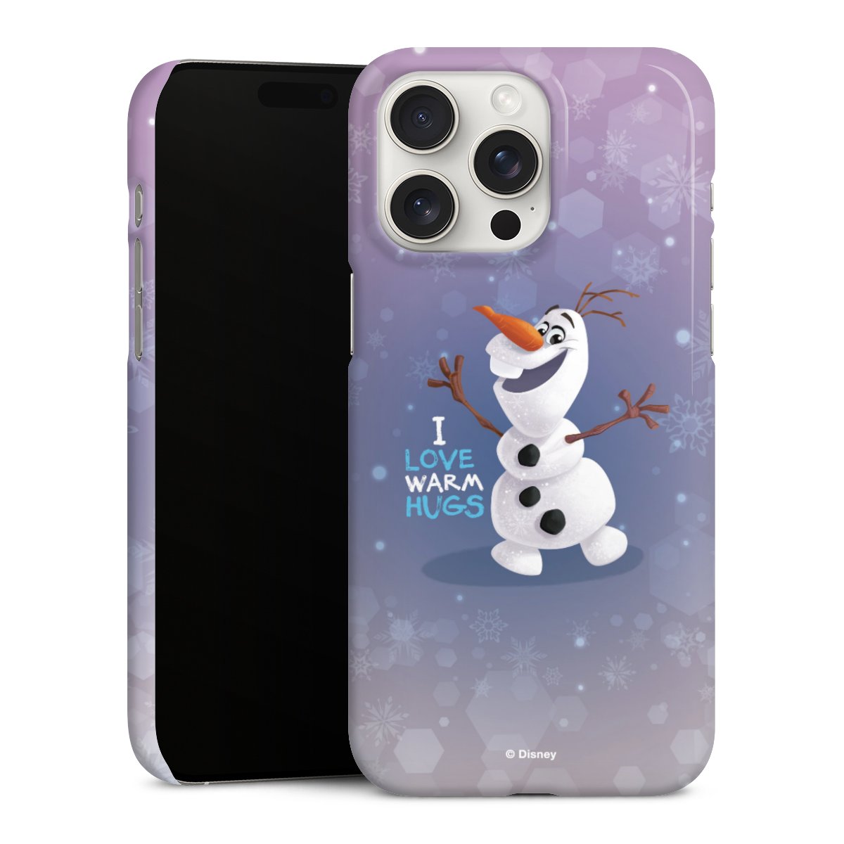 iPhone 15 Pro Max Handy Premium Case Smartphone Handyhülle Schutzhülle glänzend Frozen Frozen Olaf Official Licensed Product Premium Case