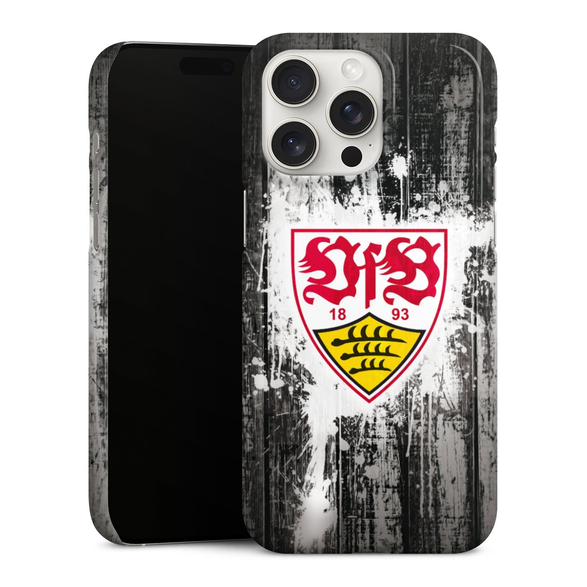 iPhone 15 Pro Max Handy Premium Case Smartphone Handyhülle Schutzhülle glänzend Vfb Stuttgart Official Licensed Product Premium Case