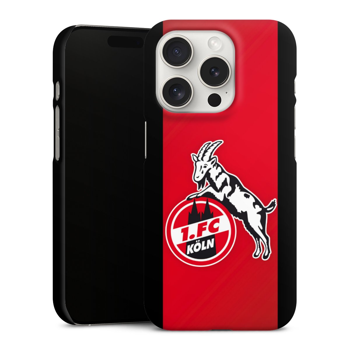 iPhone 15 Pro Handy Premium Case Smartphone Handyhülle Schutzhülle matt Official Licensed Product Billy Goat Hennes 1. Fc Köln Premium Case