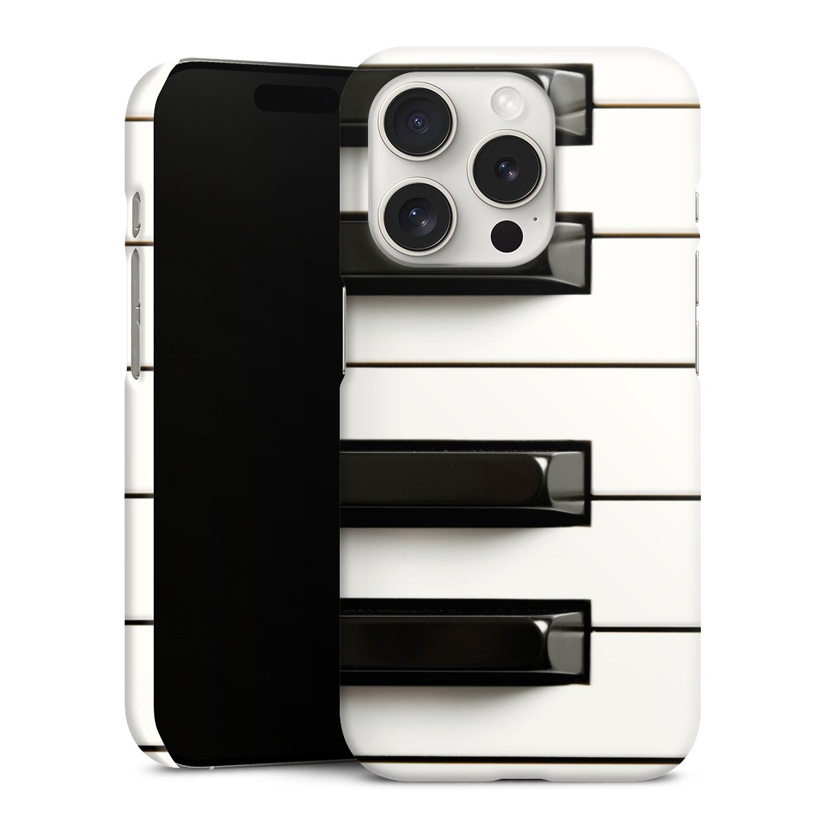 iPhone 15 Pro Handy Premium Case Smartphone Handyhülle Schutzhülle matt Klavier Piano Music Premium Case