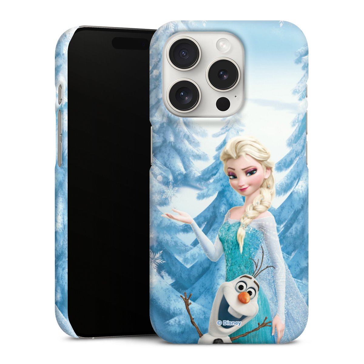 iPhone 15 Pro Handy Premium Case Smartphone Handyhülle Schutzhülle matt Official Licensed Product Frozen Elsa Disney Premium Case