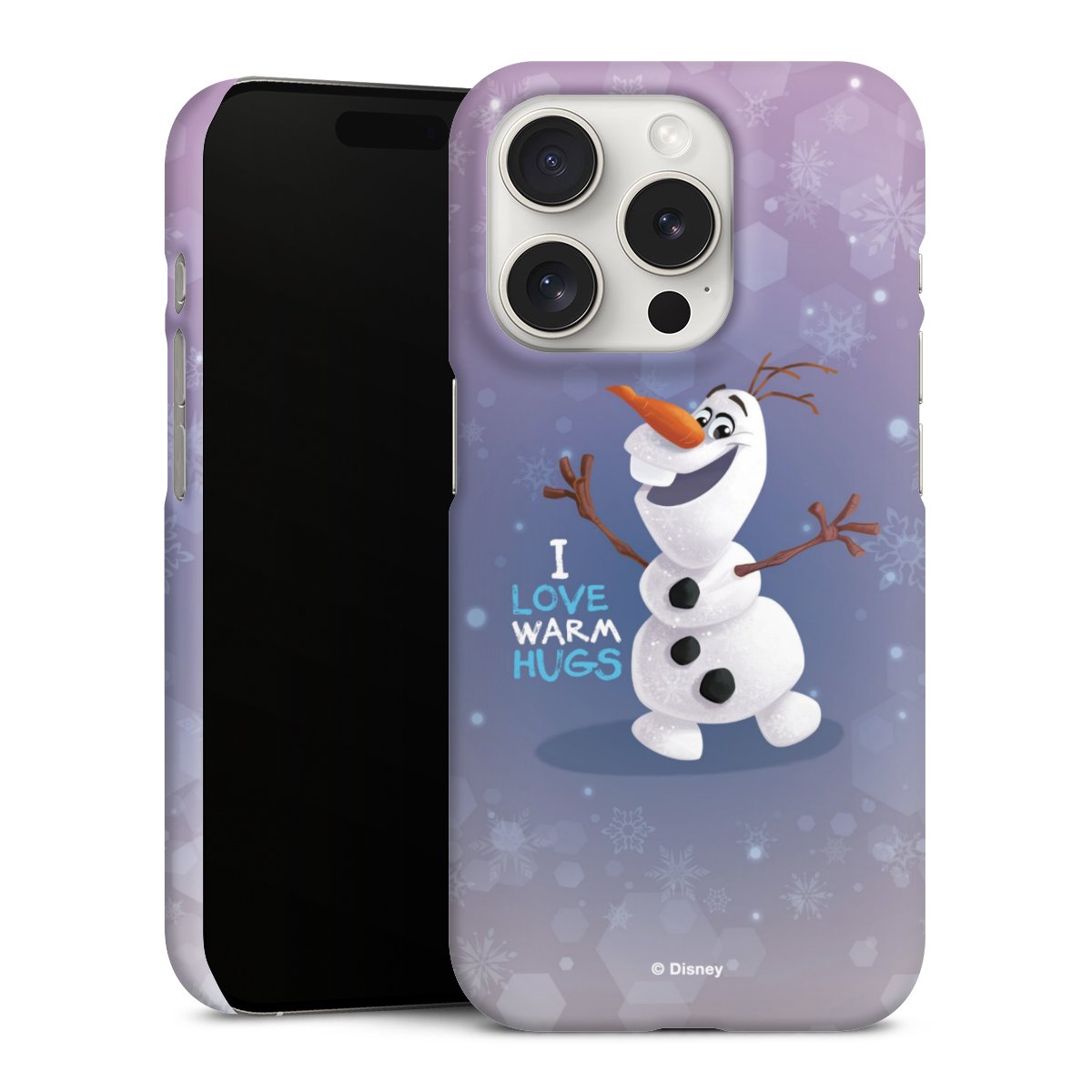 iPhone 15 Pro Handy Premium Case Smartphone Handyhülle Schutzhülle matt Frozen Frozen Olaf Official Licensed Product Premium Case