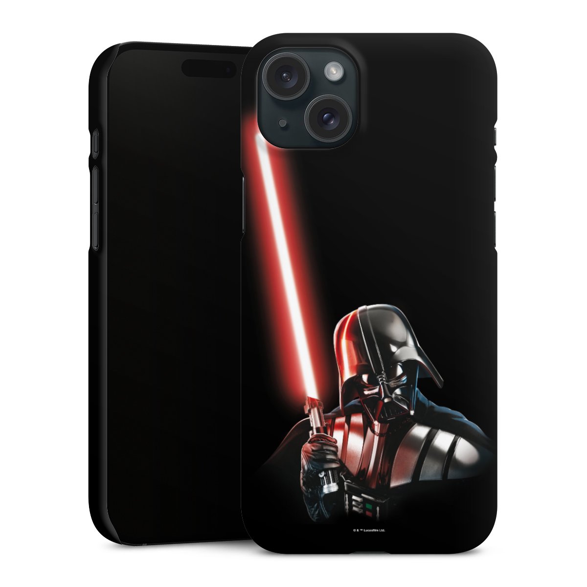 iPhone 15 Plus Handy Premium Case Smartphone Handyhülle Schutzhülle matt Star Wars Merchandise Darth Vader Premium Case