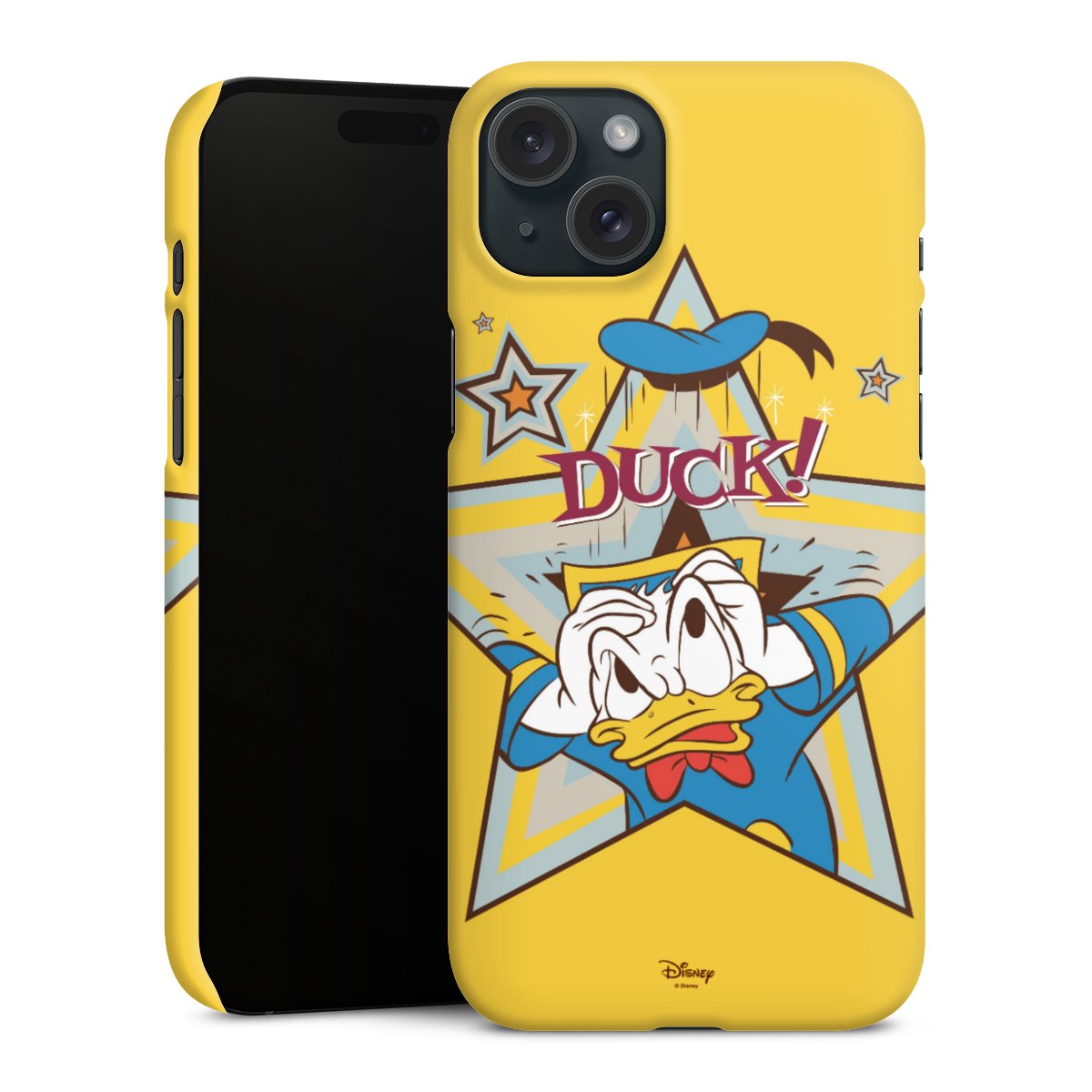 iPhone 15 Plus Handy Premium Case Smartphone Handyhülle Schutzhülle matt Official Licensed Product Donald Duck Disney Premium Case