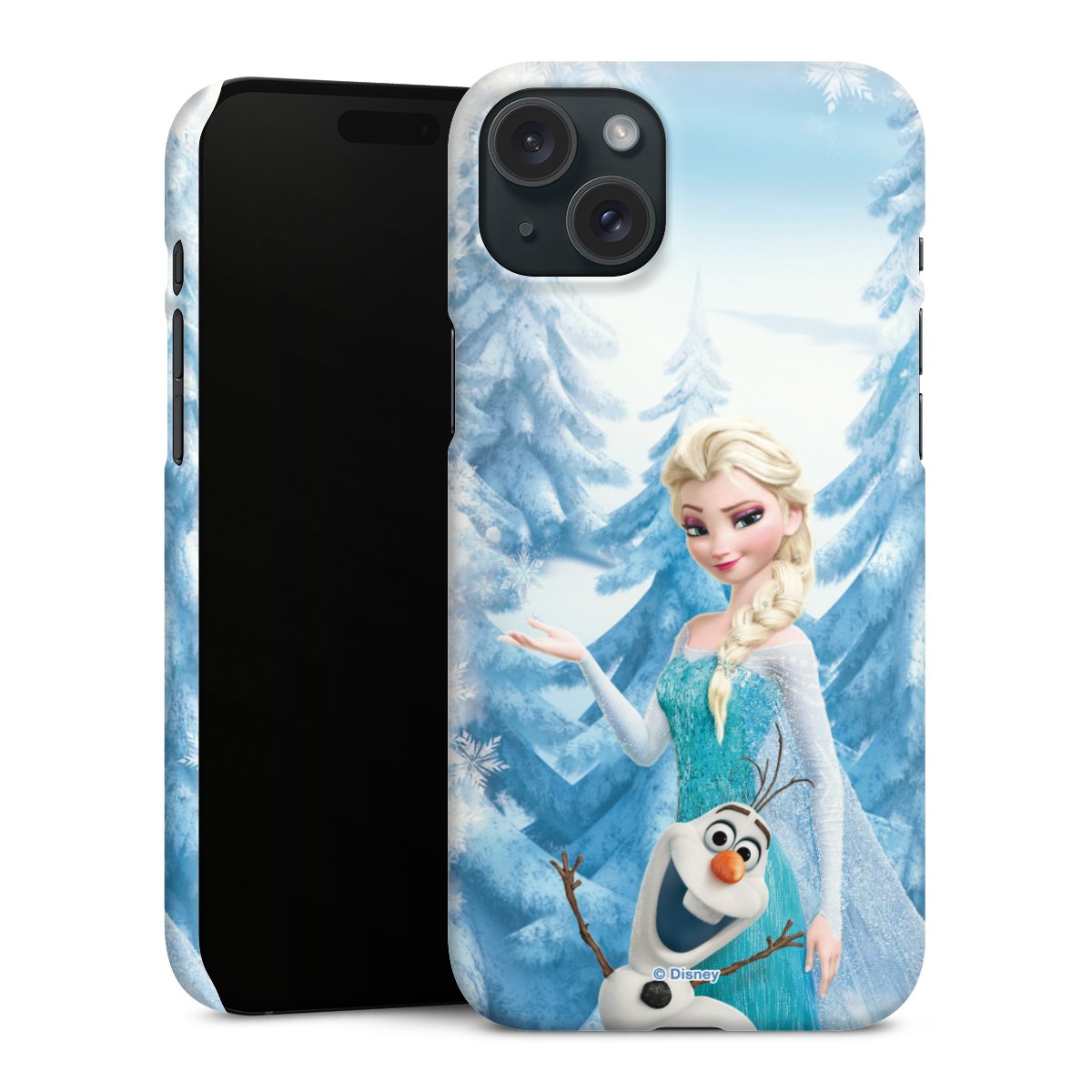 iPhone 15 Plus Handy Premium Case Smartphone Handyhülle Schutzhülle matt Official Licensed Product Frozen Elsa Disney Premium Case