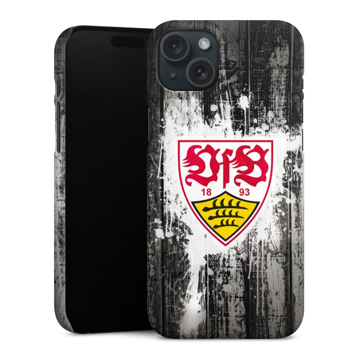 iPhone 15 Plus Handy Premium Case Smartphone Handyhülle Schutzhülle matt Vfb Stuttgart Official Licensed Product Premium Case