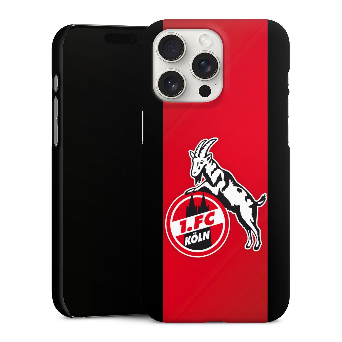 iPhone 15 Pro Max Handy Premium Case Smartphone Handyhülle Schutzhülle matt Official Licensed Product Billy Goat Hennes 1. Fc Köln Premium Case