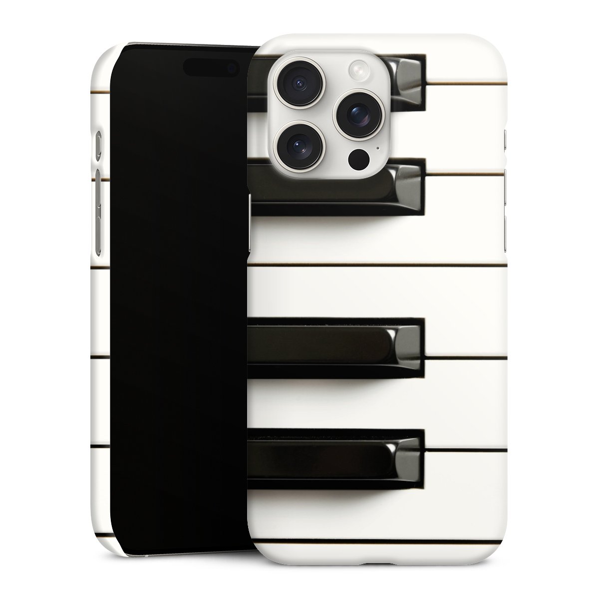 iPhone 15 Pro Max Handy Premium Case Smartphone Handyhülle Schutzhülle matt Klavier Piano Music Premium Case