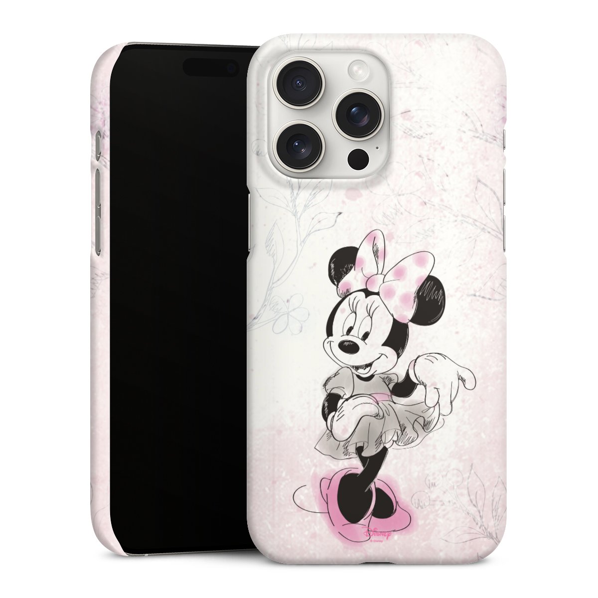 iPhone 15 Pro Max Handy Premium Case Smartphone Handyhülle Schutzhülle matt Disney Minnie Mouse Vintage Premium Case