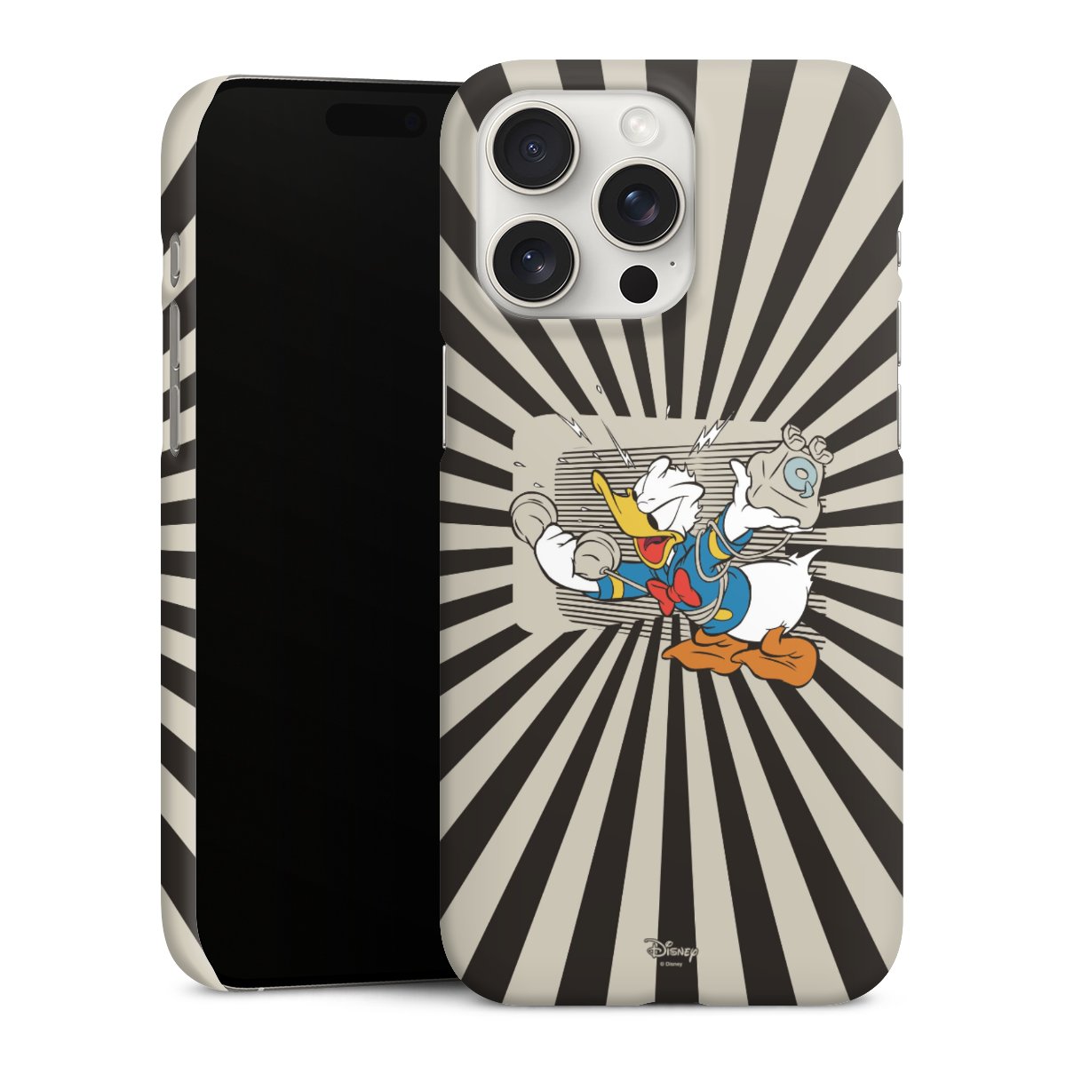 iPhone 15 Pro Max Handy Premium Case Smartphone Handyhülle Schutzhülle matt Donald Duck Disney Official Licensed Product Premium Case