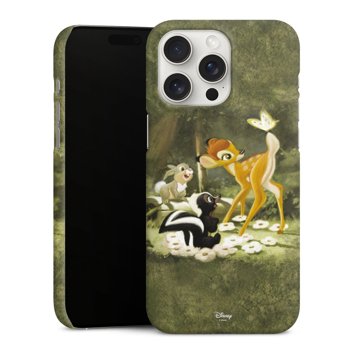 iPhone 15 Pro Max Handy Premium Case Smartphone Handyhülle Schutzhülle matt Disney Official Licensed Product Bambi Premium Case