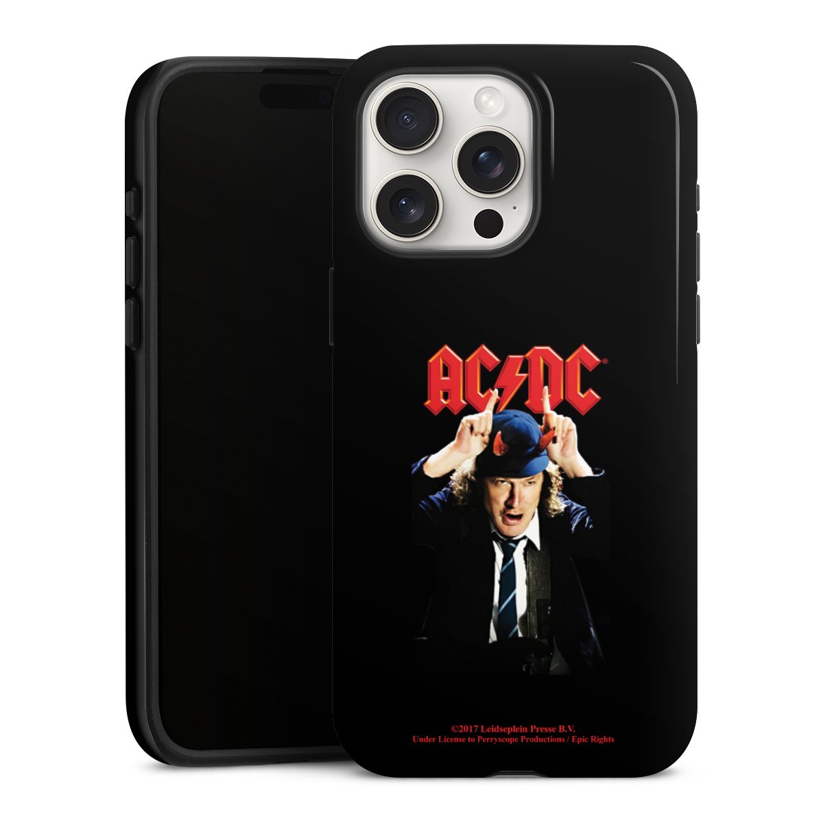 iPhone 15 Pro Max Handy Panzer Handyhülle robuste Outdoor Hülle Schutzhülle glänzend Merchandise Acdc Riverplate Tough Case