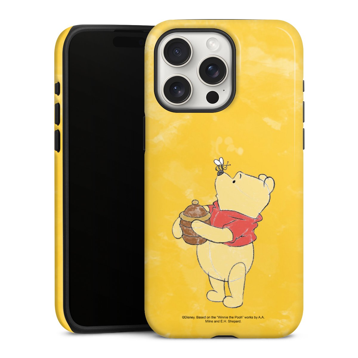 iPhone 15 Pro Max Handy Panzer Handyhülle robuste Outdoor Hülle Schutzhülle glänzend Official Licensed Product Winnie The Pooh Disney Tough Case