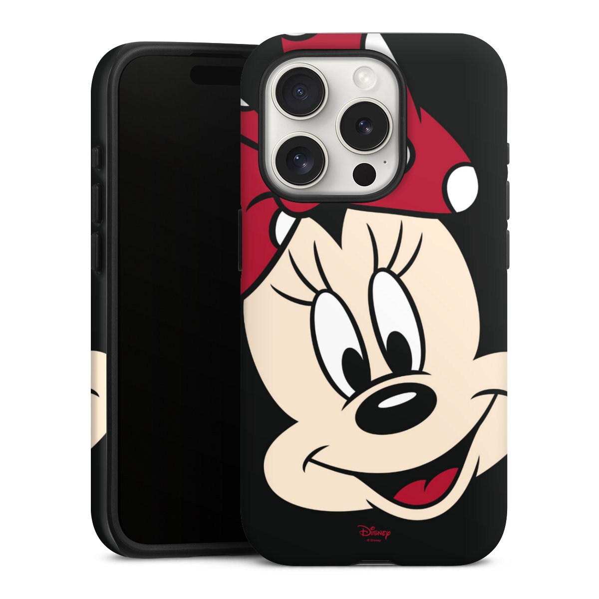 iPhone 15 Pro Handy Panzer Handyhülle robuste Outdoor Hülle Schutzhülle matt Minnie Mouse Official Licensed Product Disney Tough Case