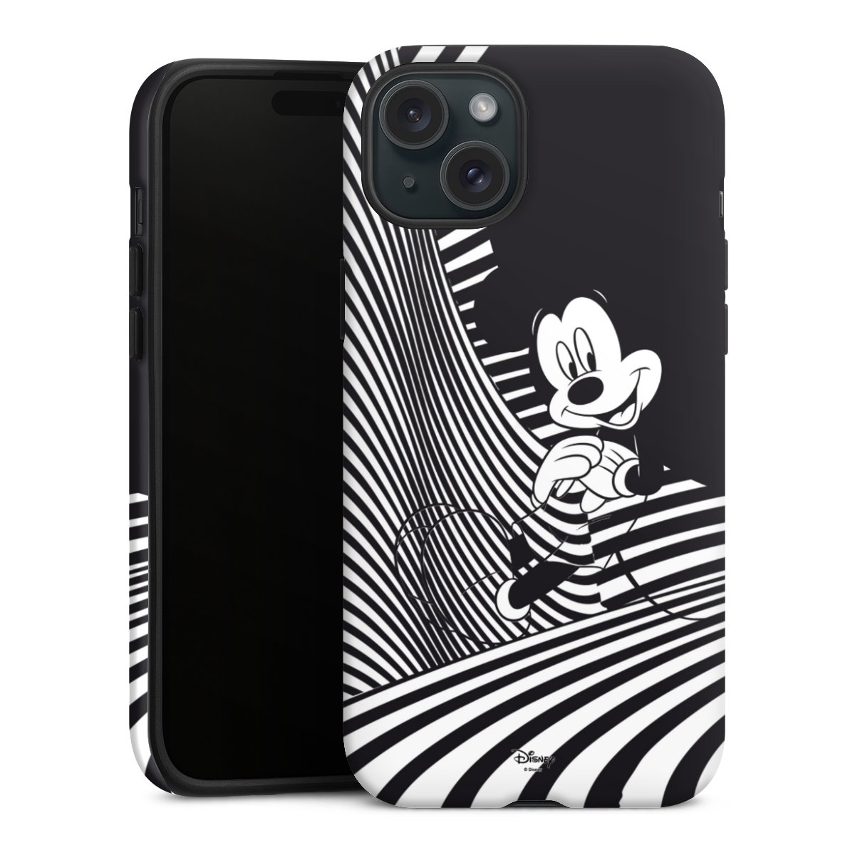 iPhone 15 Plus Handy Panzer Handyhülle robuste Outdoor Hülle Schutzhülle matt Disney Official Licensed Product Mickey Mouse Tough Case