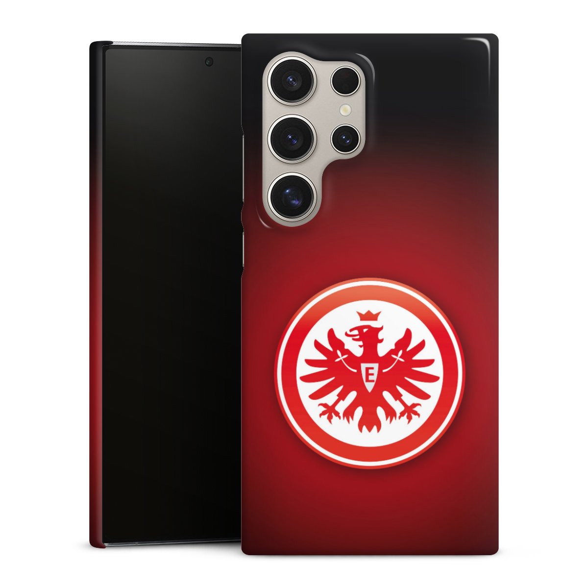 Galaxy S24 Ultra Handy Premium Case Smartphone Handyhülle Schutzhülle glänzend Eintracht Frankfurt Official Licensed Product Coat Of Arms Premium Case