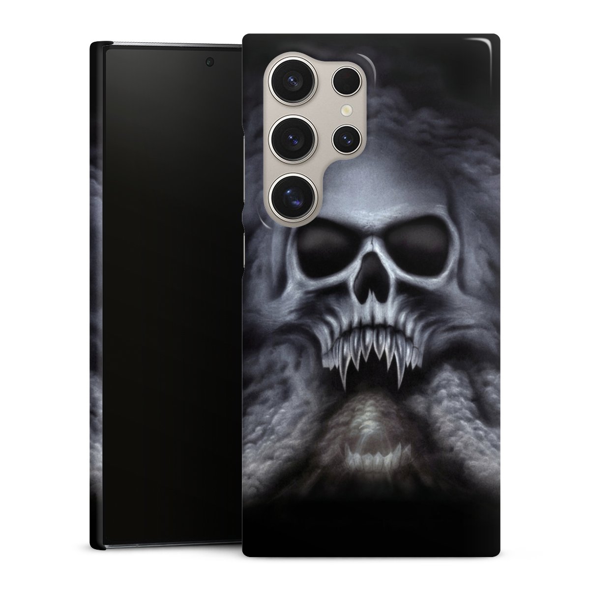 Galaxy S24 Ultra Handy Premium Case Smartphone Handyhülle Schutzhülle glänzend Totenkopf Skull Premium Case