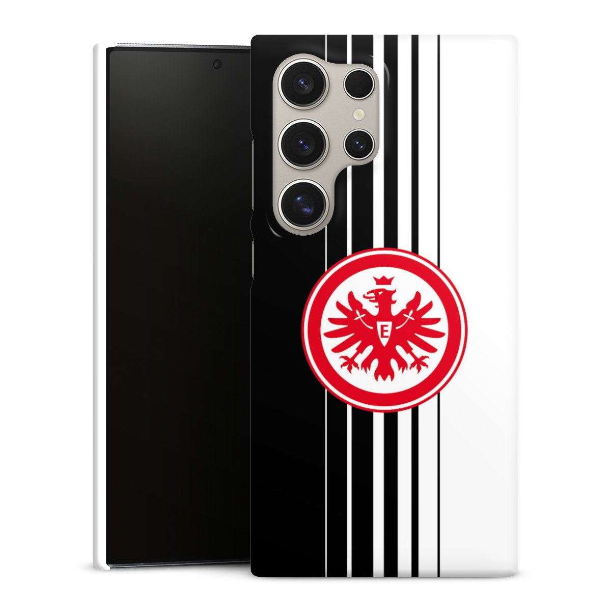 Galaxy S24 Ultra Handy Premium Case Smartphone Handyhülle Schutzhülle glänzend Stripes Eintracht Frankfurt Official Licensed Product Premium Case