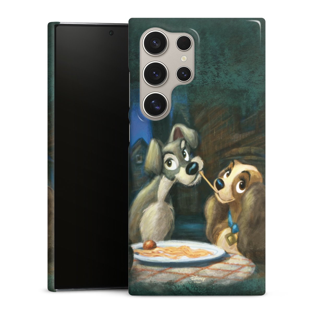 Galaxy S24 Ultra Handy Premium Case Smartphone Handyhülle Schutzhülle glänzend Lady And The Tramp Official Licensed Product Disney Premium Case