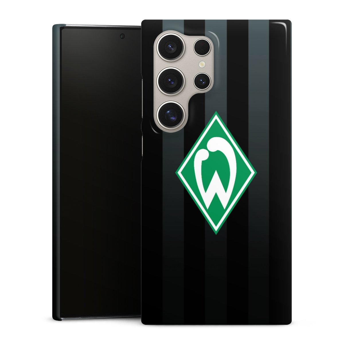 Galaxy S24 Ultra Handy Premium Case Smartphone Handyhülle Schutzhülle glänzend Stripes Sv Werder Bremen Official Licensed Product Premium Case