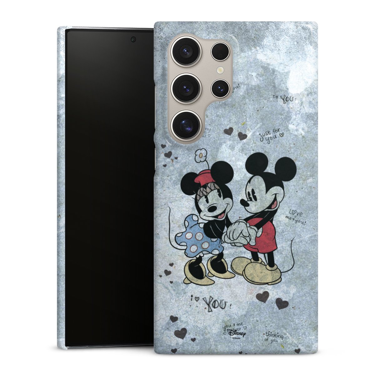 Galaxy S24 Ultra Handy Premium Case Smartphone Handyhülle Schutzhülle glänzend Mickey & Minnie Mouse Vintage Disney Premium Case