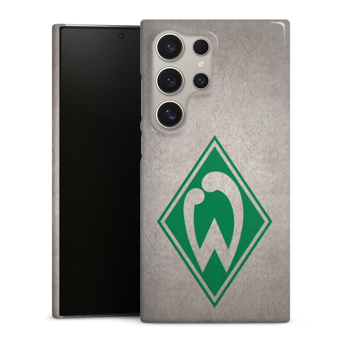 Galaxy S24 Ultra Handy Premium Case Smartphone Handyhülle Schutzhülle glänzend Sv Werder Bremen Concrete Official Licensed Product Premium Case