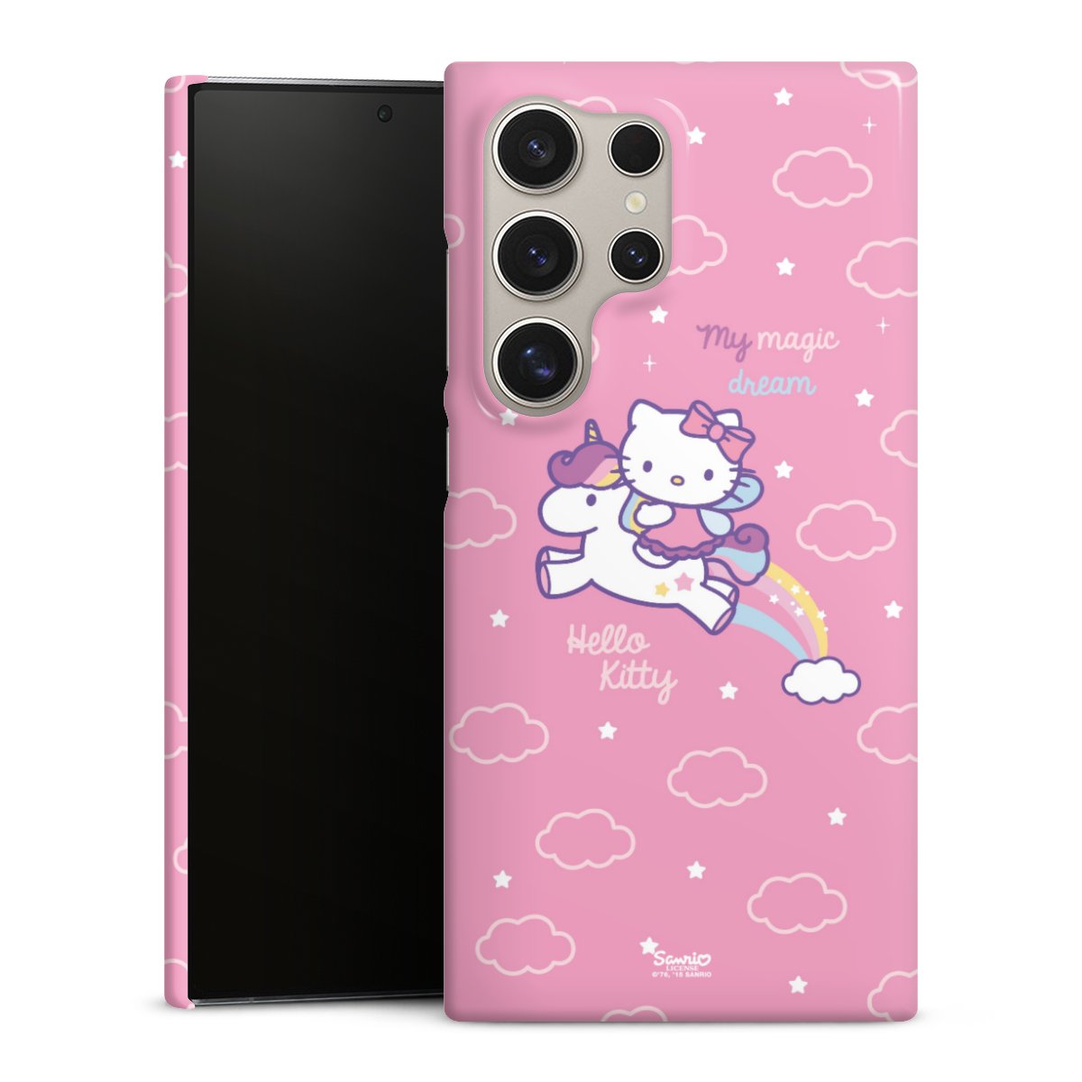 Galaxy S24 Ultra Handy Premium Case Smartphone Handyhülle Schutzhülle glänzend Einhorn Official Licensed Product Hello Kitty Premium Case