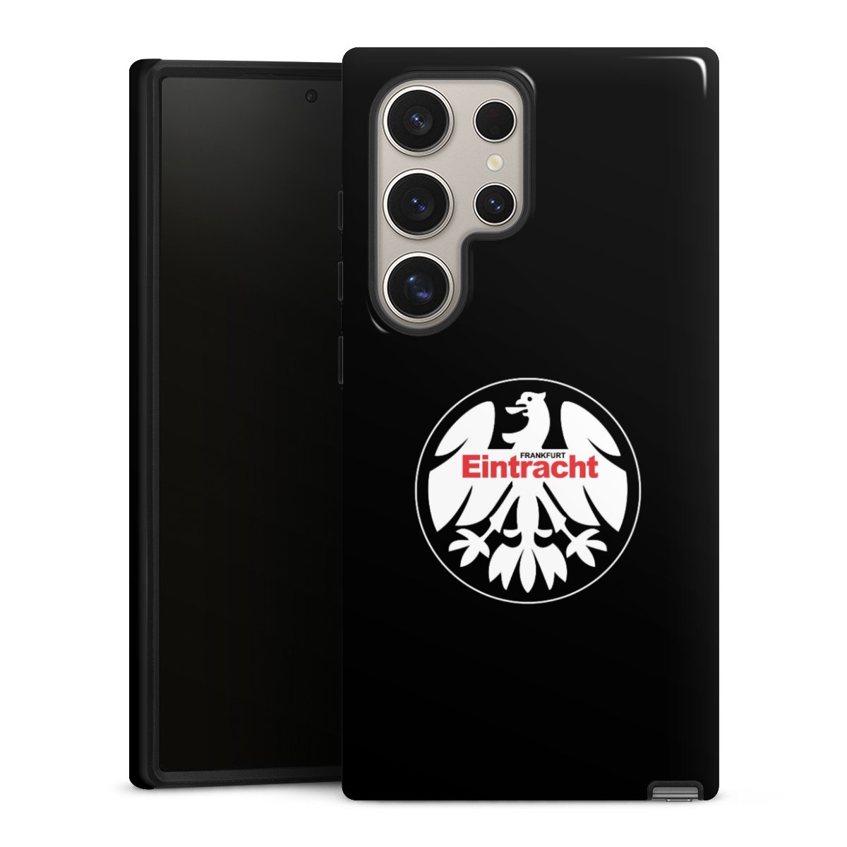 Galaxy S24 Ultra Handy Panzer Handyhülle robuste Outdoor Hülle Schutzhülle glänzend Official Licensed Product Eintracht Frankfurt Sge Tough Case