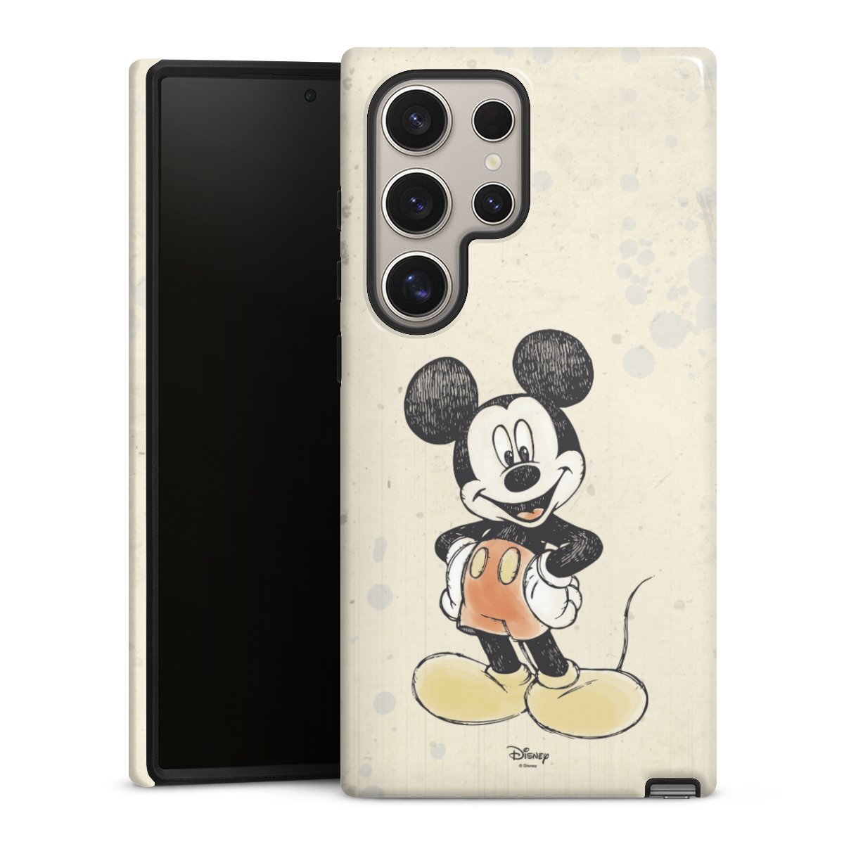 Galaxy S24 Ultra Handy Panzer Handyhülle robuste Outdoor Hülle Schutzhülle glänzend Water Colour Mickey & Minnie Mouse Official Licensed Product Tough Case