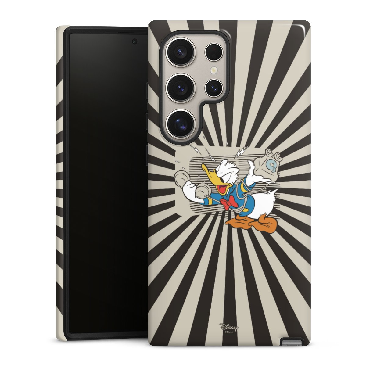 Galaxy S24 Ultra Handy Panzer Handyhülle robuste Outdoor Hülle Schutzhülle glänzend Donald Duck Disney Official Licensed Product Tough Case