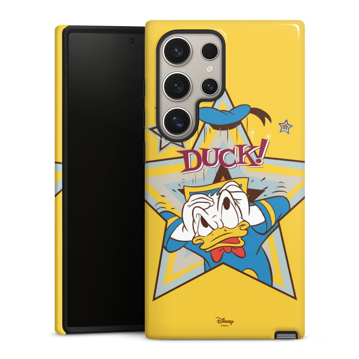 Galaxy S24 Ultra Handy Panzer Handyhülle robuste Outdoor Hülle Schutzhülle glänzend Official Licensed Product Donald Duck Disney Tough Case