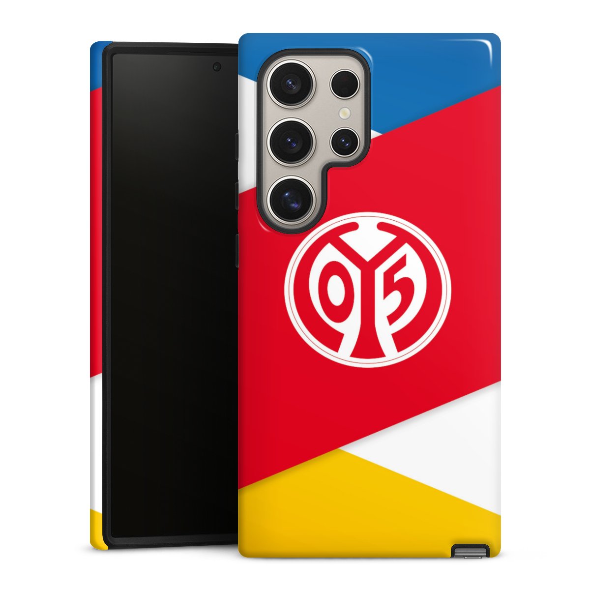 Galaxy S24 Ultra Handy Panzer Handyhülle robuste Outdoor Hülle Schutzhülle glänzend Official Licensed Product Soccer 1. Fsv Mainz 05 E.V. Tough Case