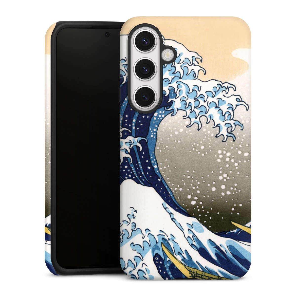 Galaxy S24+ Handy Panzer Handyhülle robuste Outdoor Hülle Schutzhülle matt Kunst Katsushika Hokusai Die Große Welle Vor Kanagawa Tough Case