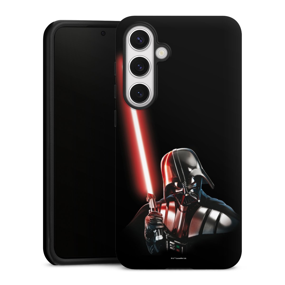 Galaxy S24+ Handy Panzer Handyhülle robuste Outdoor Hülle Schutzhülle matt Star Wars Merchandise Darth Vader Tough Case