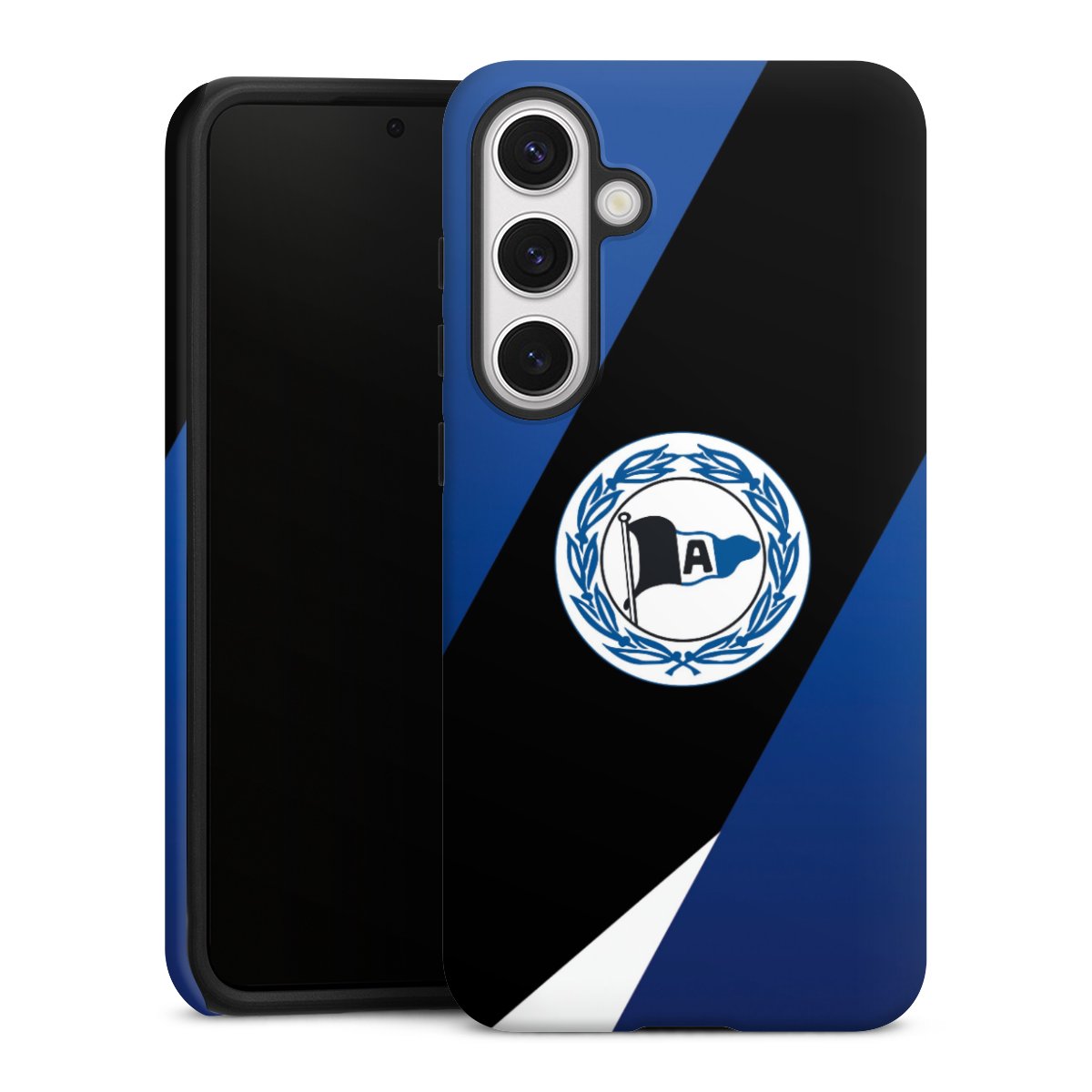 Galaxy S24+ Handy Panzer Handyhülle robuste Outdoor Hülle Schutzhülle matt Official Licensed Product Arminia Bielefeld Dsc Tough Case