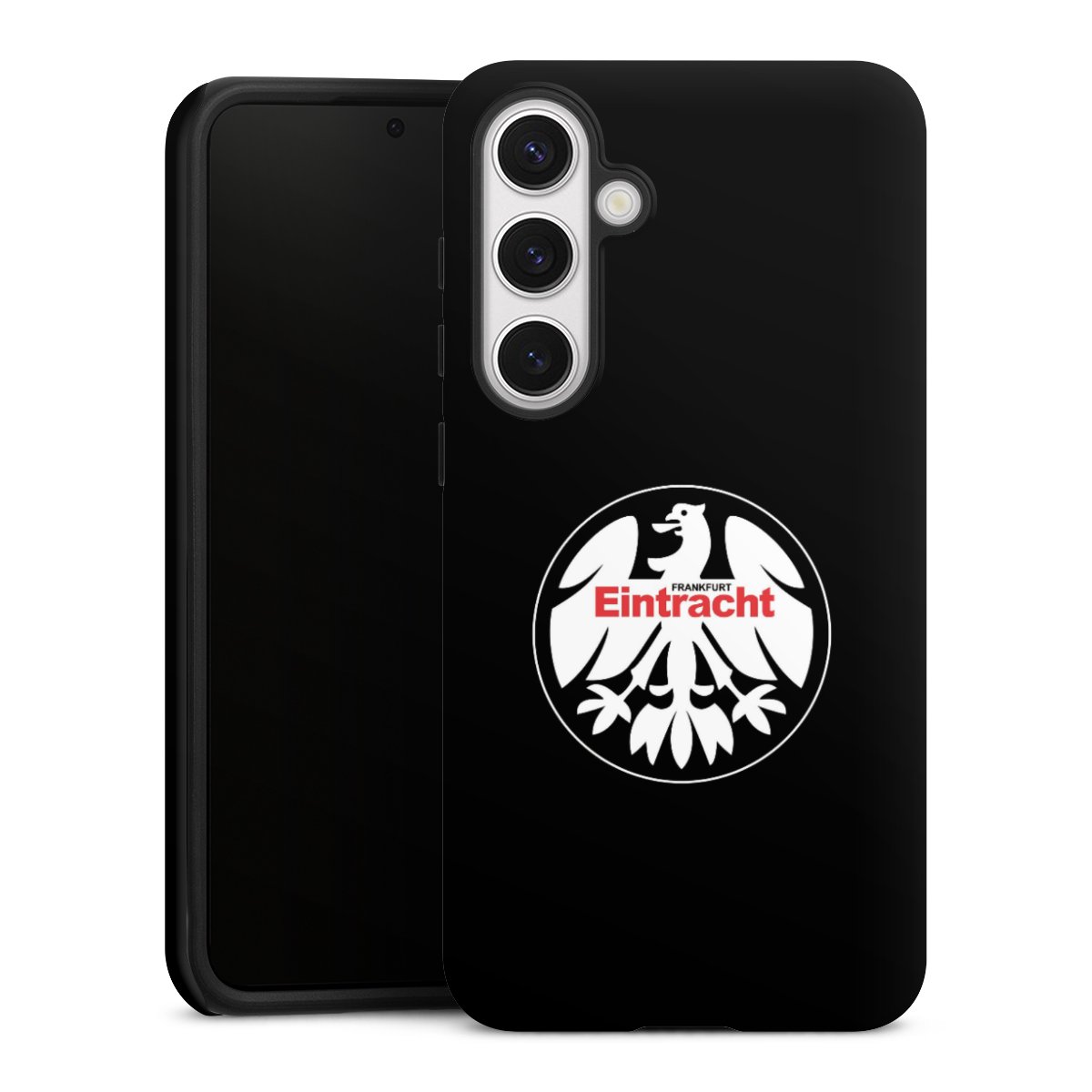 Galaxy S24+ Handy Panzer Handyhülle robuste Outdoor Hülle Schutzhülle matt Official Licensed Product Eintracht Frankfurt Sge Tough Case