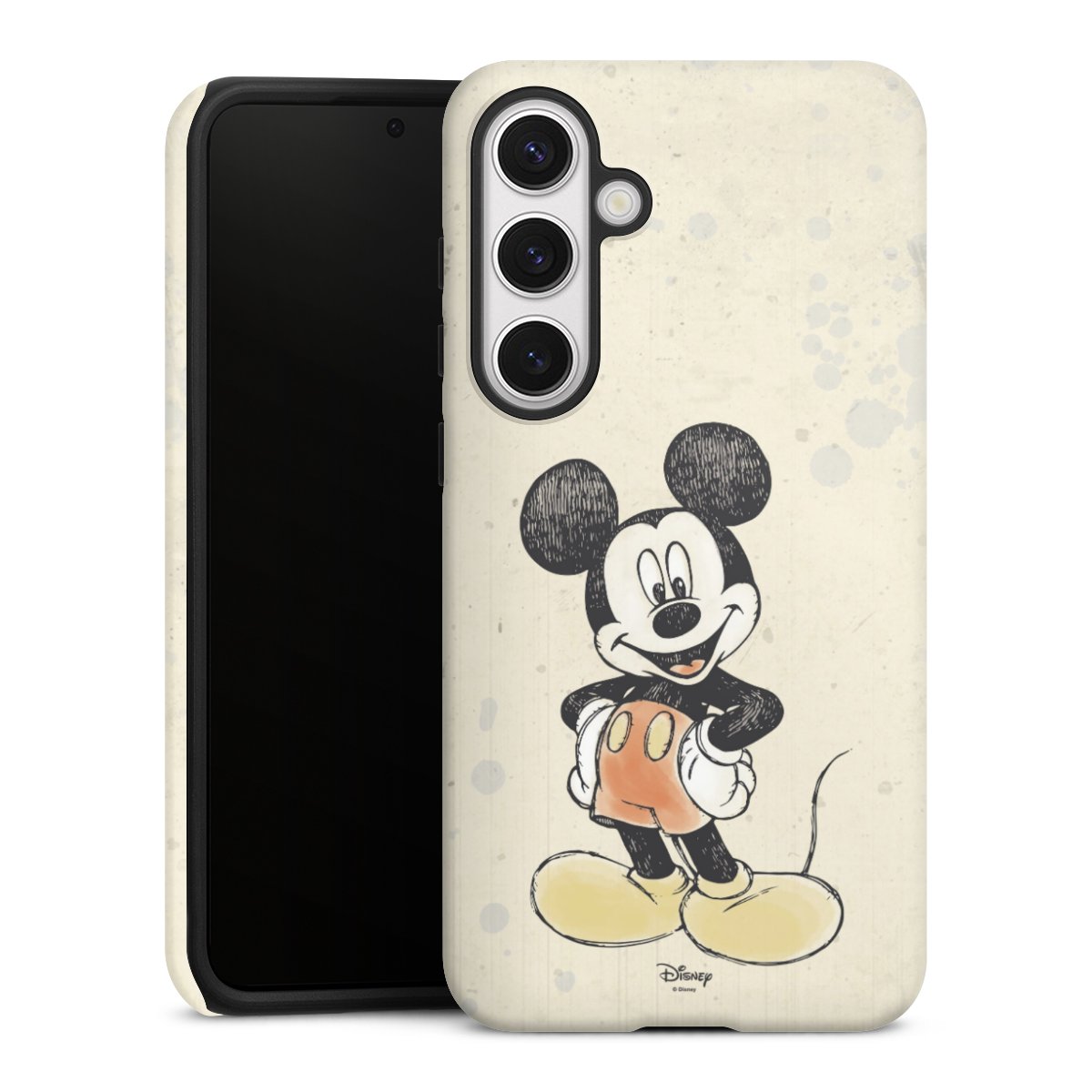 Galaxy S24+ Handy Panzer Handyhülle robuste Outdoor Hülle Schutzhülle matt Water Colour Mickey & Minnie Mouse Official Licensed Product Tough Case