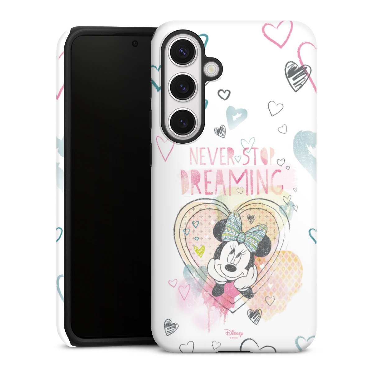 Galaxy S24+ Handy Panzer Handyhülle robuste Outdoor Hülle Schutzhülle matt Disney Official Licensed Product Minnie Mouse Tough Case