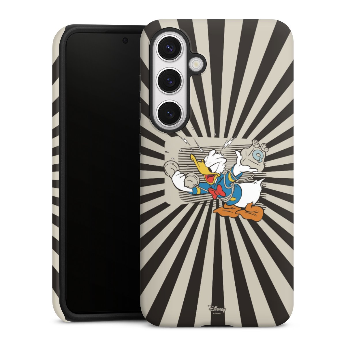 Galaxy S24+ Handy Panzer Handyhülle robuste Outdoor Hülle Schutzhülle matt Donald Duck Disney Official Licensed Product Tough Case