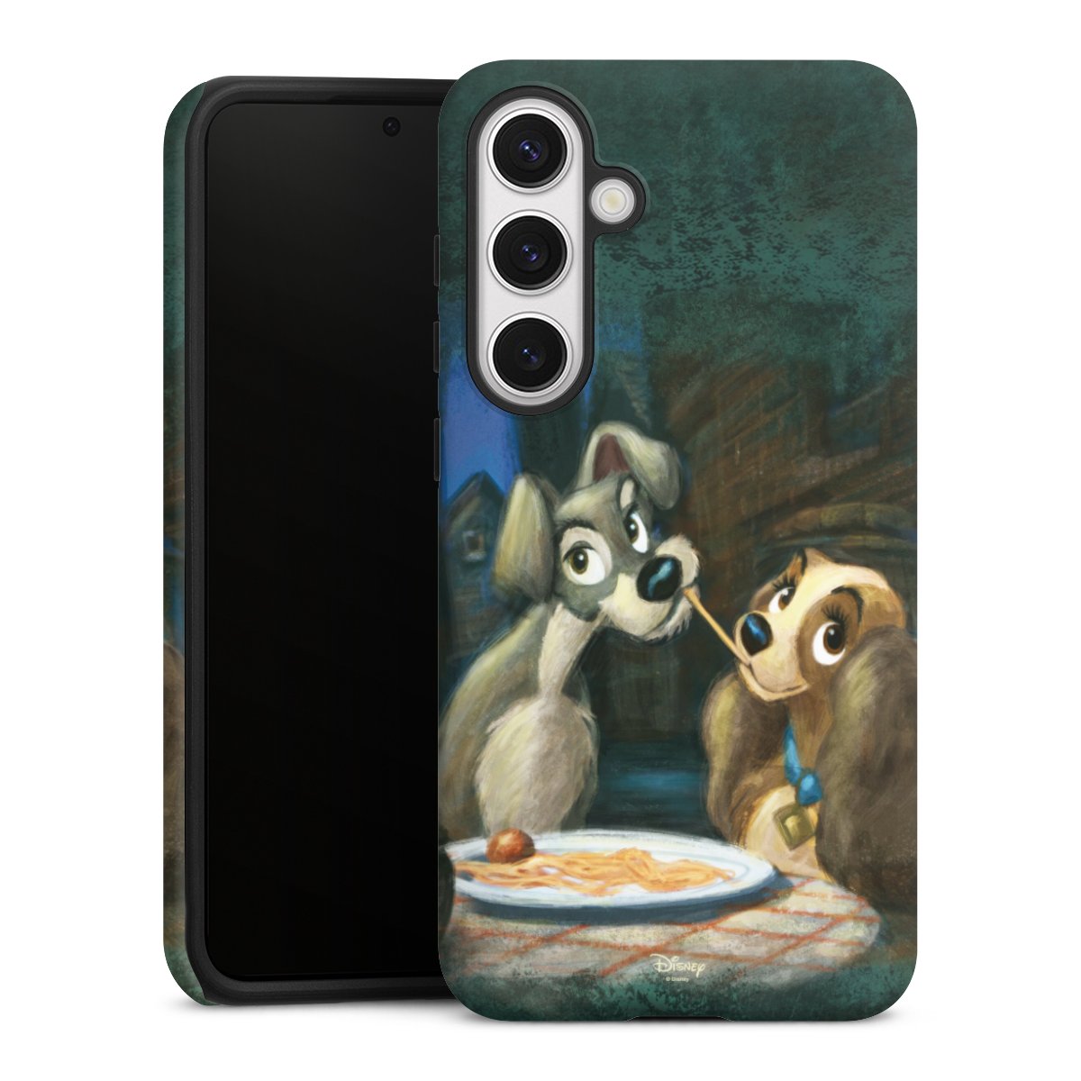 Galaxy S24+ Handy Panzer Handyhülle robuste Outdoor Hülle Schutzhülle matt Lady And The Tramp Official Licensed Product Disney Tough Case