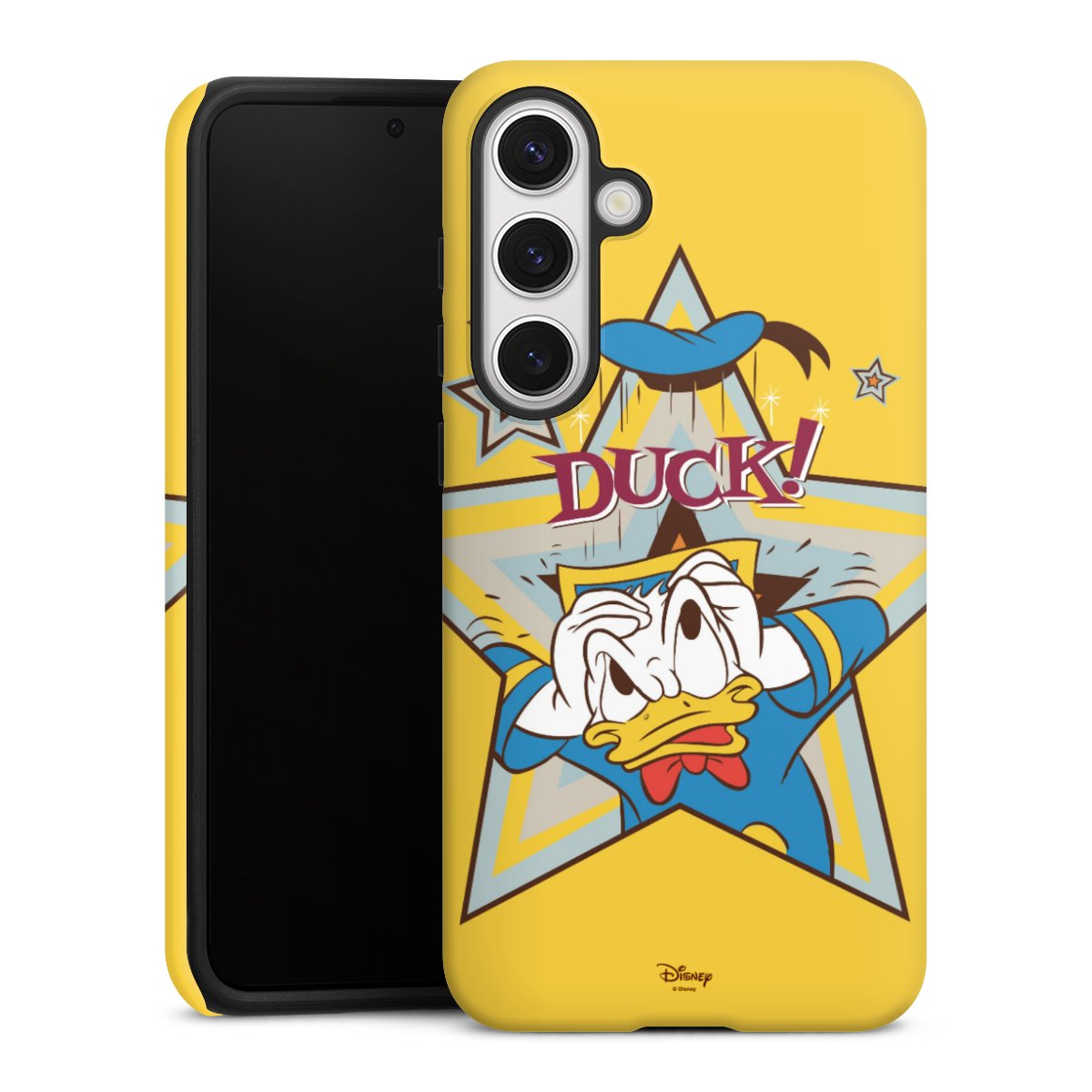 Galaxy S24+ Handy Panzer Handyhülle robuste Outdoor Hülle Schutzhülle matt Official Licensed Product Donald Duck Disney Tough Case