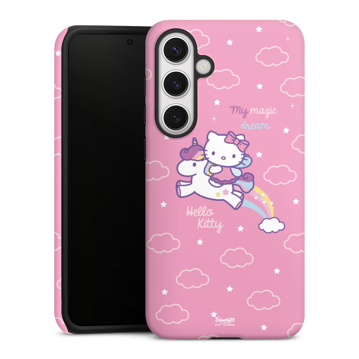 Galaxy S24+ Handy Panzer Handyhülle robuste Outdoor Hülle Schutzhülle matt Einhorn Official Licensed Product Hello Kitty Tough Case