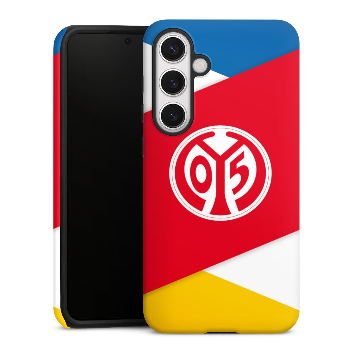 Galaxy S24+ Handy Panzer Handyhülle robuste Outdoor Hülle Schutzhülle matt Official Licensed Product Soccer 1. Fsv Mainz 05 E.V. Tough Case