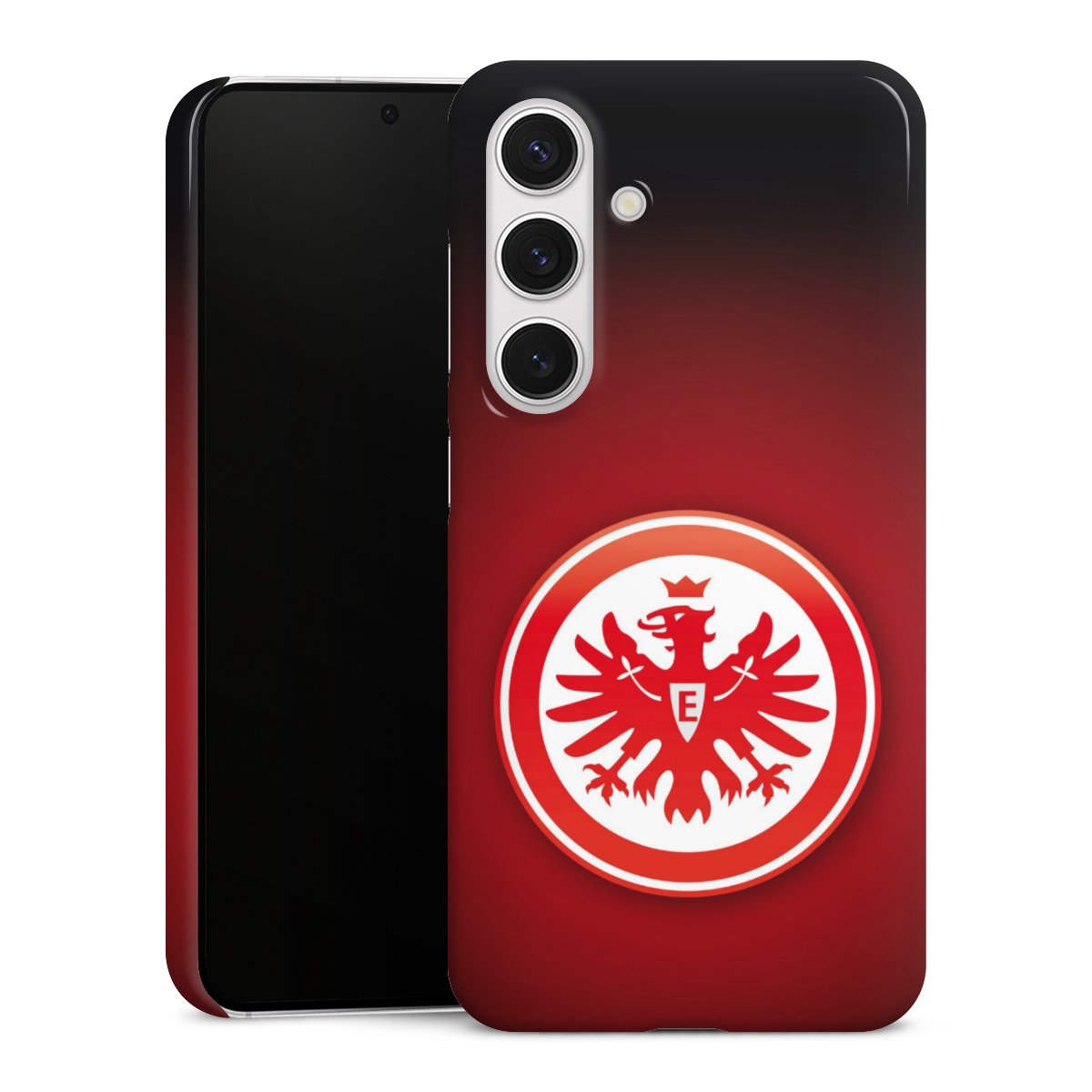 Galaxy S24 Handy Premium Case Smartphone Handyhülle Schutzhülle glänzend Eintracht Frankfurt Official Licensed Product Coat Of Arms Premium Case