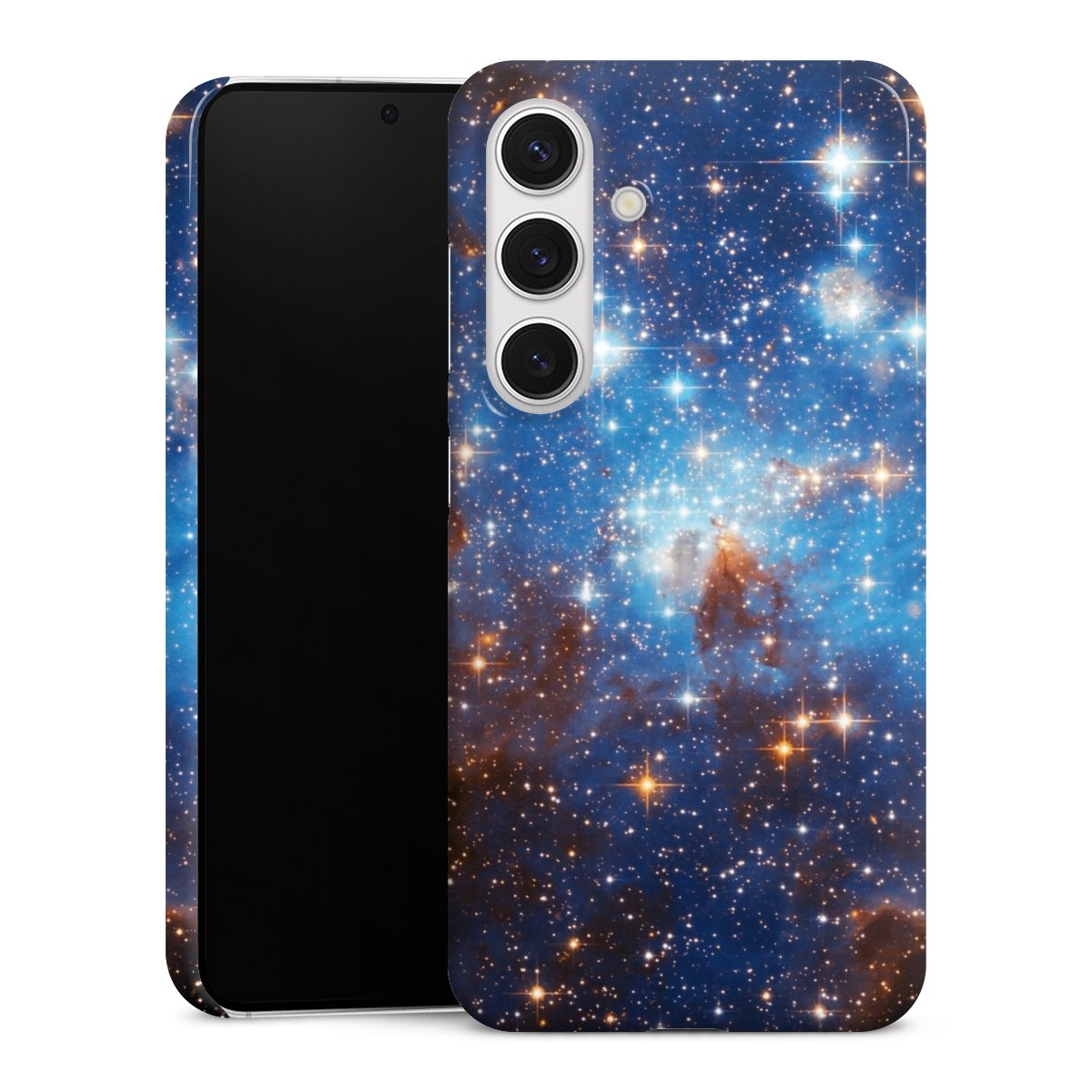 Galaxy S24 Handy Premium Case Smartphone Handyhülle Schutzhülle glänzend Star Weltall Galaxy Premium Case