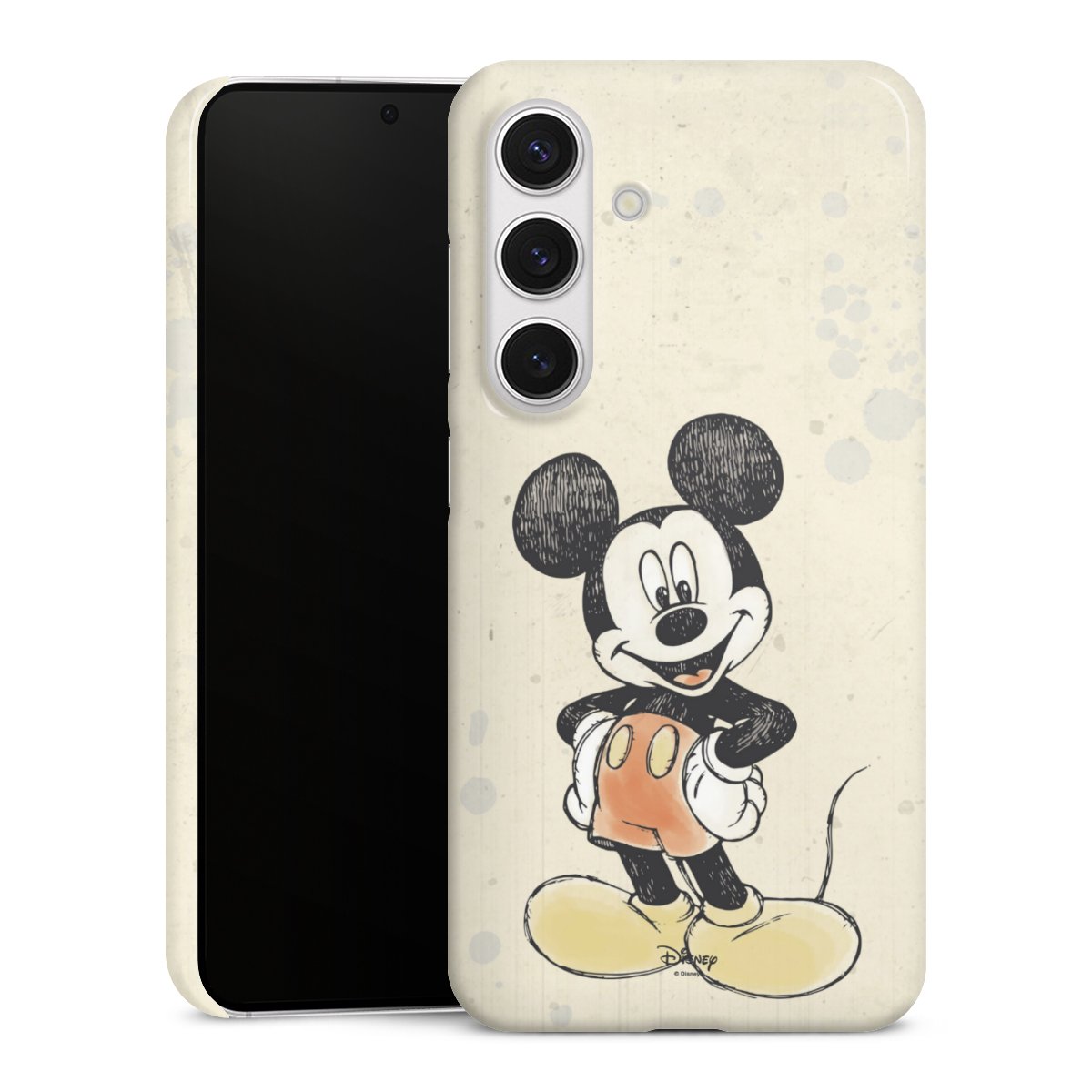 Galaxy S24 Handy Premium Case Smartphone Handyhülle Schutzhülle glänzend Water Colour Mickey & Minnie Mouse Official Licensed Product Premium Case