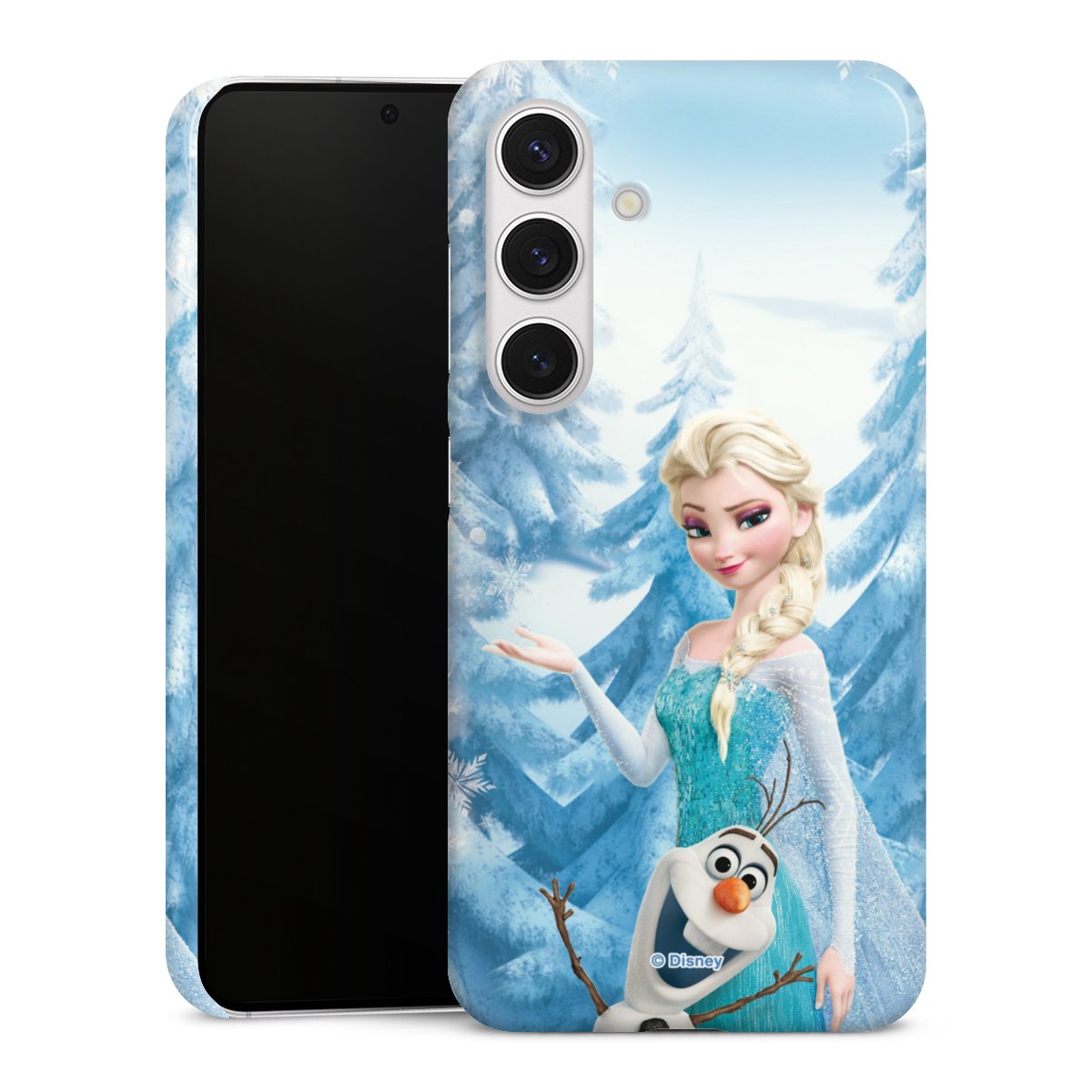 Galaxy S24 Handy Premium Case Smartphone Handyhülle Schutzhülle glänzend Official Licensed Product Frozen Elsa Disney Premium Case